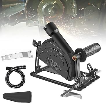 DYK&NX Universal Angle Grinder Clamp Stand, Fixed Bracket Grinder Holder, 45Adjustable Cutting Machine for 100/115/125mm Angle Mill Woodworking
