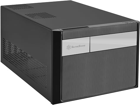 Silverstone Tek Micro-ATX, Mini-DTX, Mini-ITX Small Form Factor Computer Case, Compatible with ATX PSU Cases SG11B