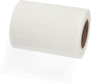 PATIKIL Drywall Repair Mesh Tape, 8 inch x 164 ft Fiberglass Repair Patch Self-Adhesive Dry Wall Joint Tapes 6 Mesh Wall Hole Crack and Seam Patch, White