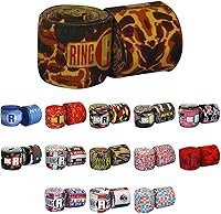 Vista 7 de Ringside Apex 180” Boxing Hand Wraps Pair - Durable, Elastic Training Wraps with Hook & Loop Closure, Multi-Color Options, Perfect for MMA, Muay