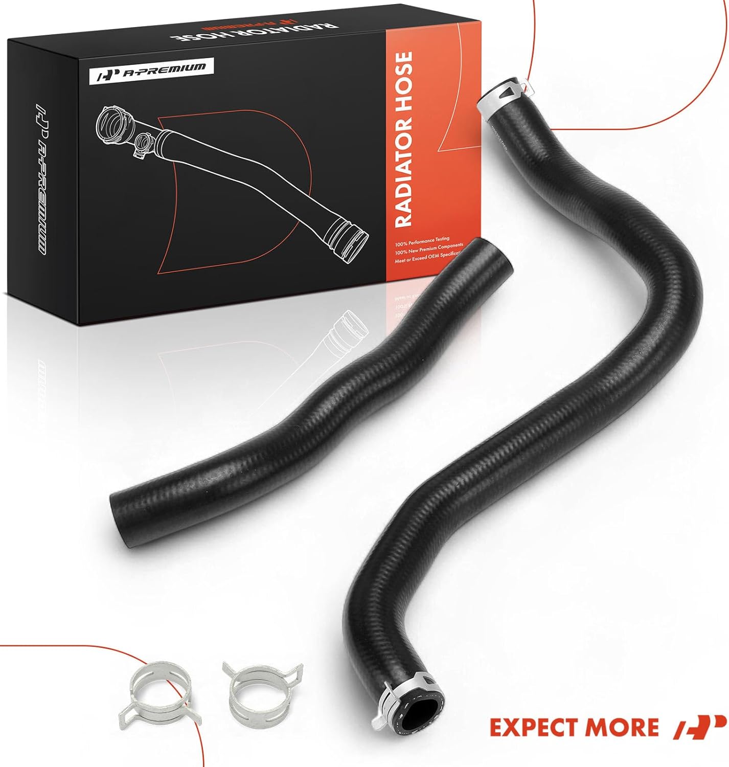 A-Premium Lower and Upper Radiator Coolant Hose Compatible with Honda Accord 2013 2014 2015 2016 2017 3.5L