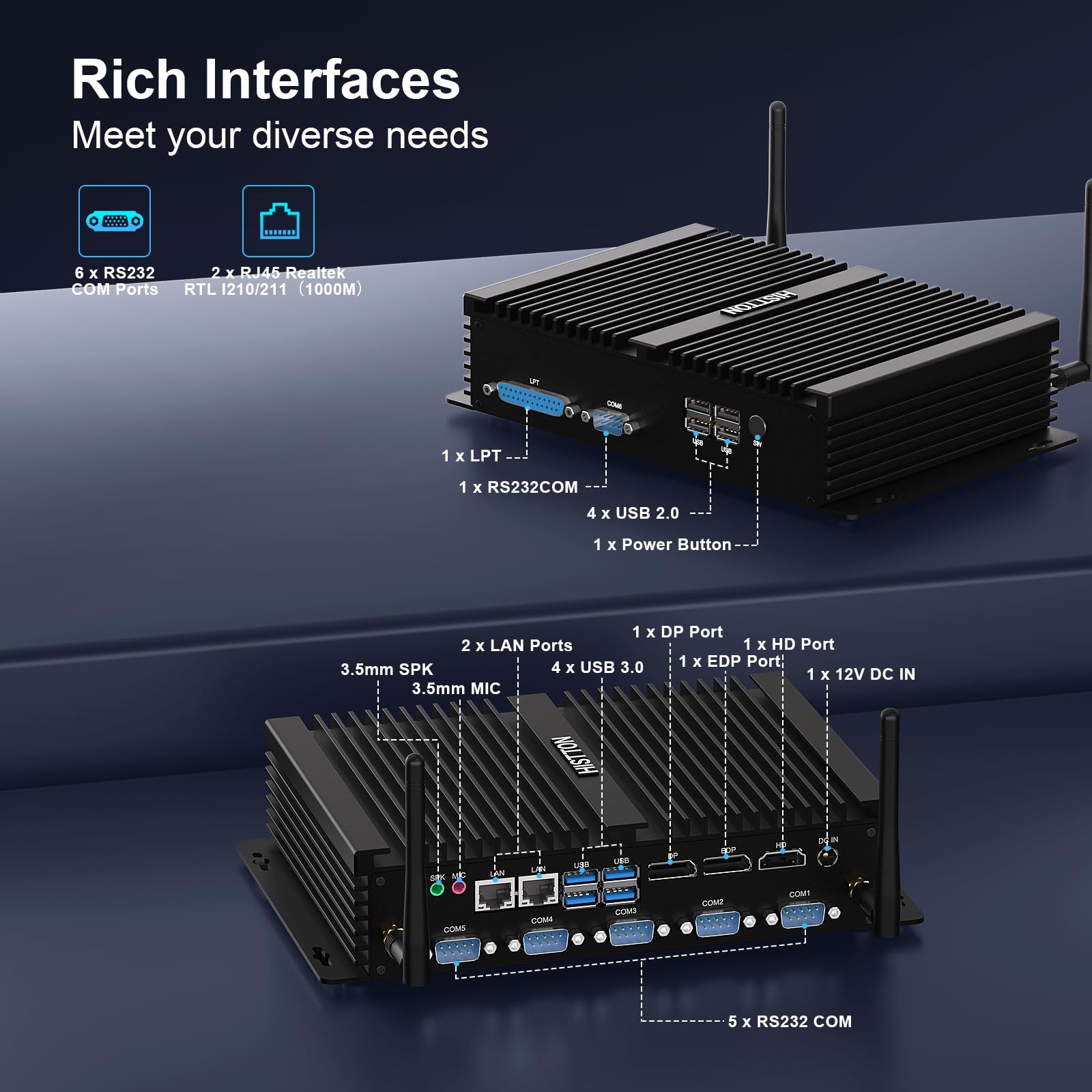 Amazon.com: HISTTON 8th Gen. Intel Core i7 Processors Industrial