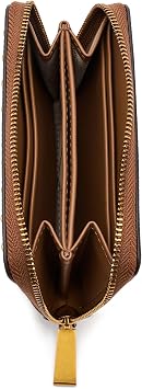 MICHAEL Michael Kors Womens Jet Set Small Zip Around Card Case Luggage 1 One Size One Size