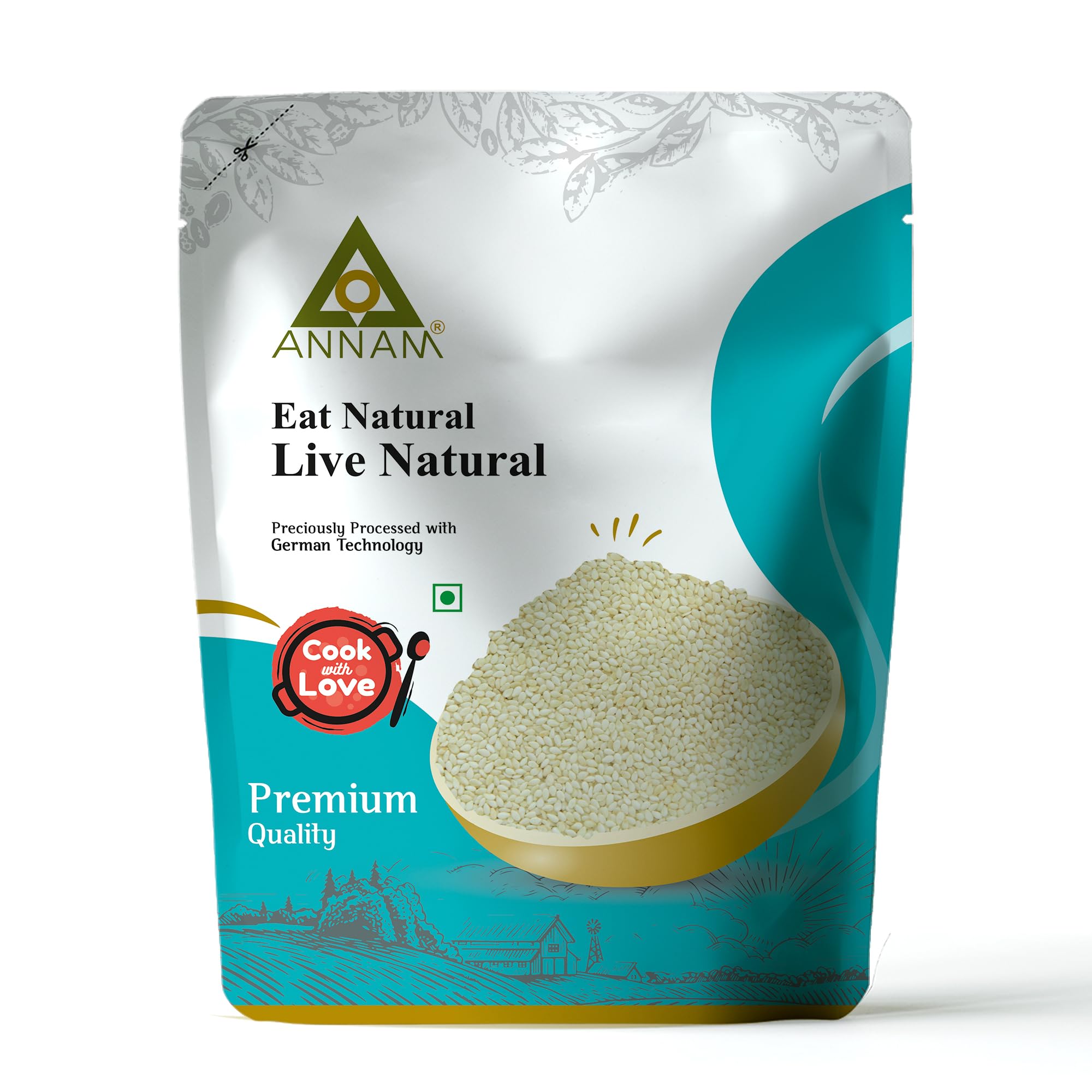 ANNAM Natural Premium White Hulled Sesame Seeds | Silk Till | White Til | White Tal - 900gm (B095CKJT2W) Amazon Price History, Amazon Price Tracker