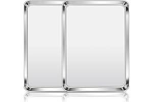 Homikit 9x12 Baking Pan Set: Premium Stainless Steel Cookie Sheets for Effortless Baking