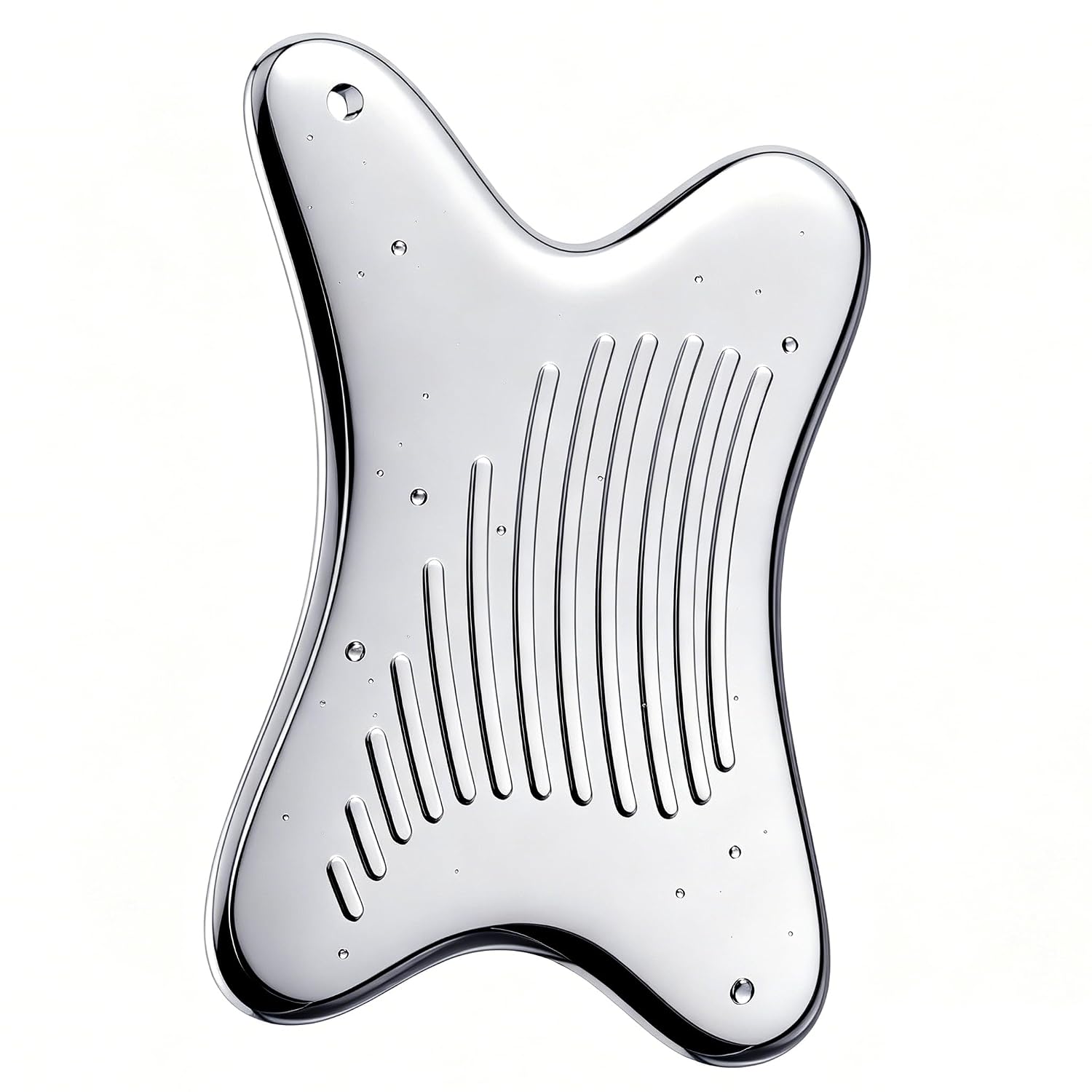 Stainless Steel Gua Sha Facial Tools for Face Jawline, Cheeks & Chin
