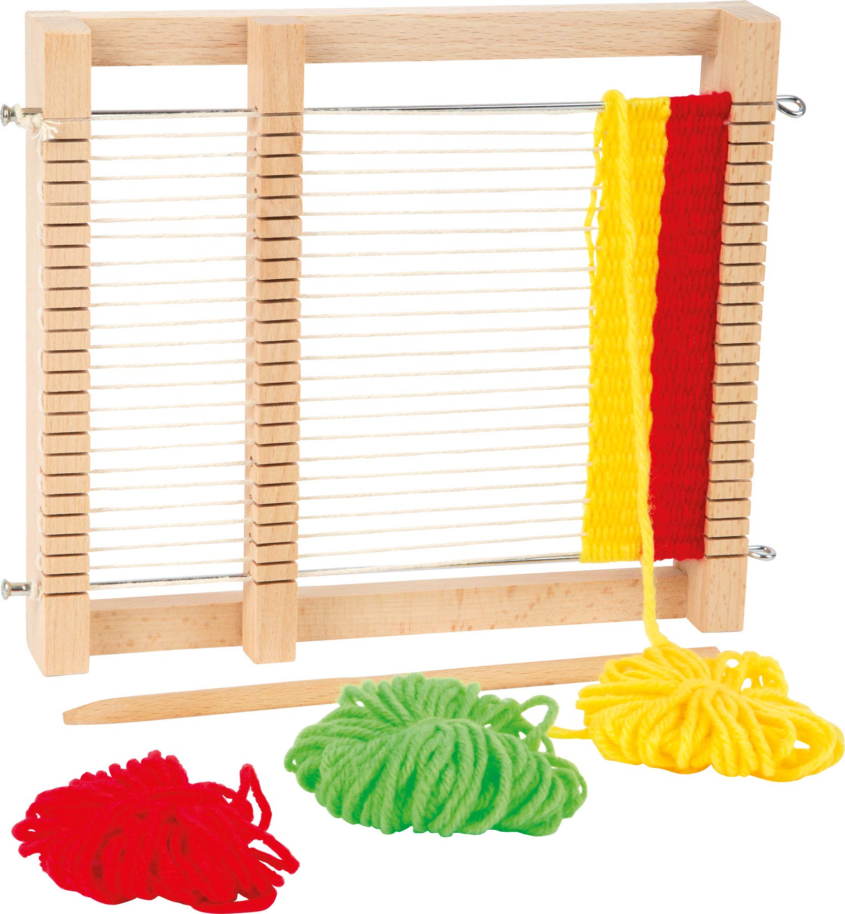 Kit Métier à Tisser Speedweve 14 Crochets – Mini Métier à Repriser En Bois Pour Débutants, Enfants & Experts