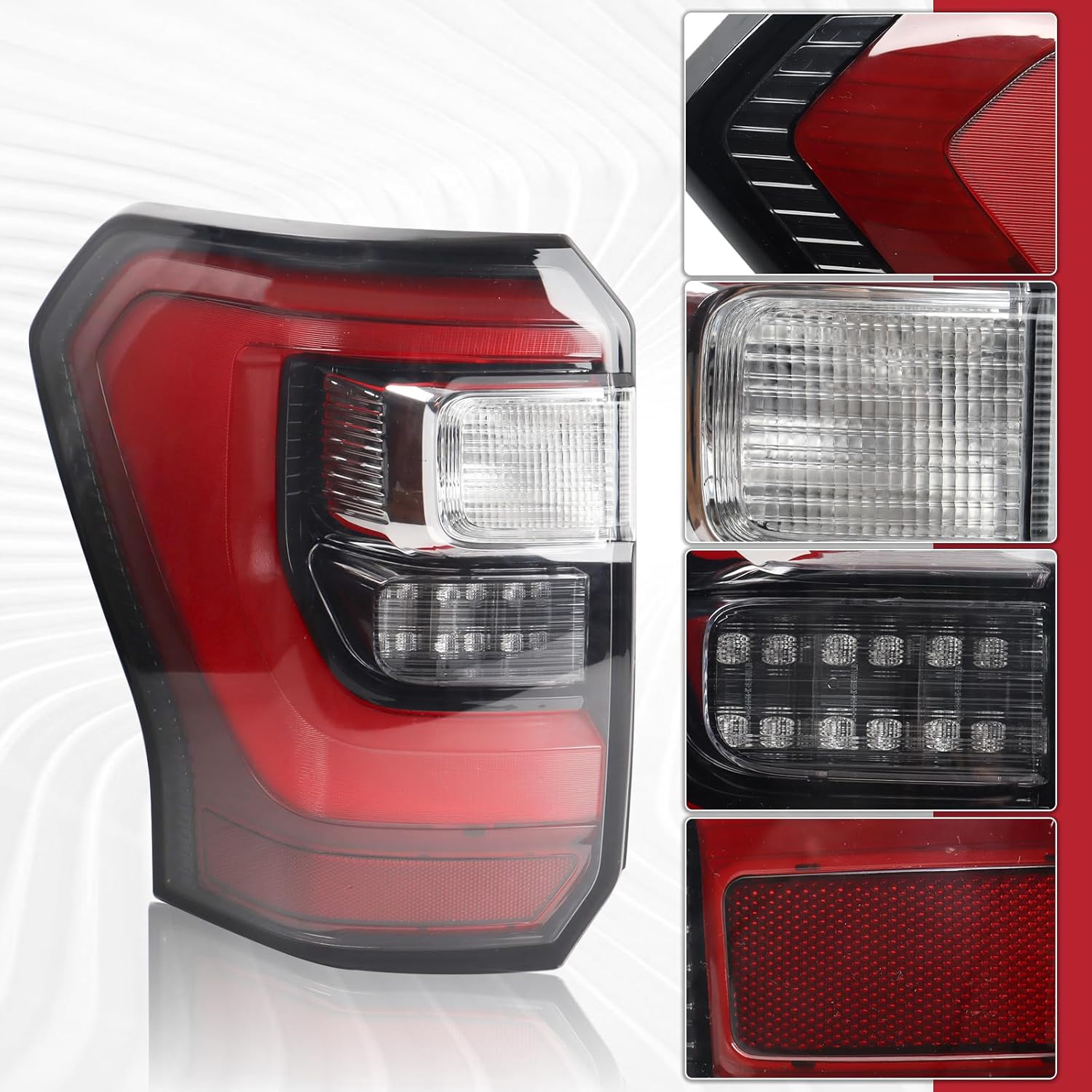 LED Type Tail Light Lamp Assembly Compatible with 2018-2021 Ford Expedition Limited/Platinum/King Ranch Left Driver Side JL1Z-13405-H