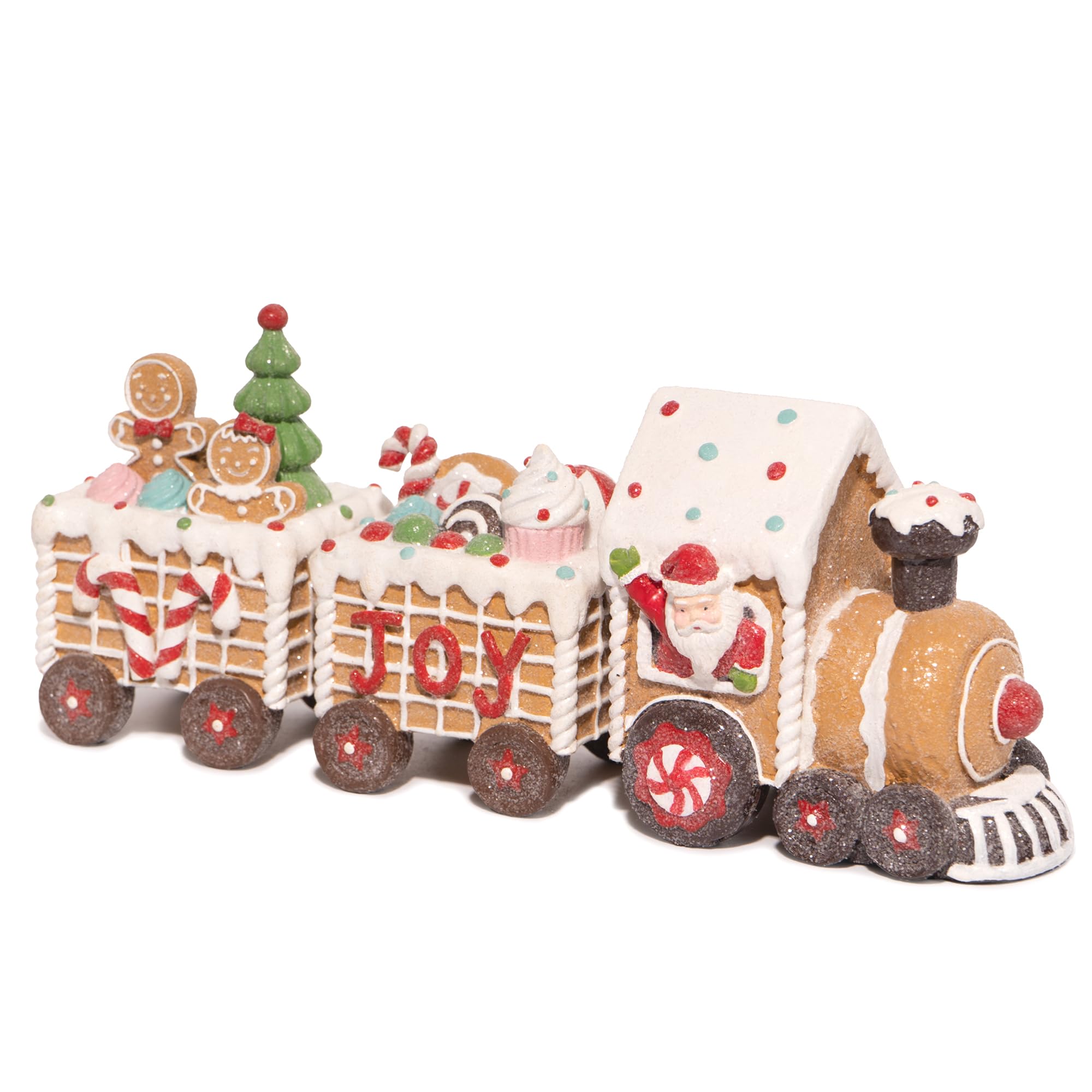 Amazon.com: Hodao Christmas Gingerbread Man Train Figurines - Cute