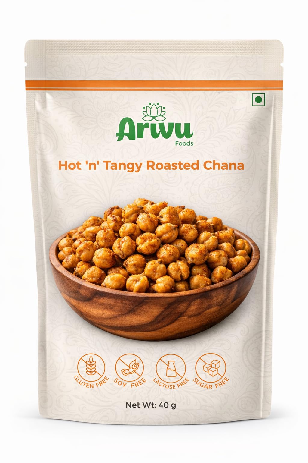 Arivu Hot 'n' Tangy Roasted Chana | Delicious Spicy Snack, High Protein & Fiber (Pack of 3)-picture-20