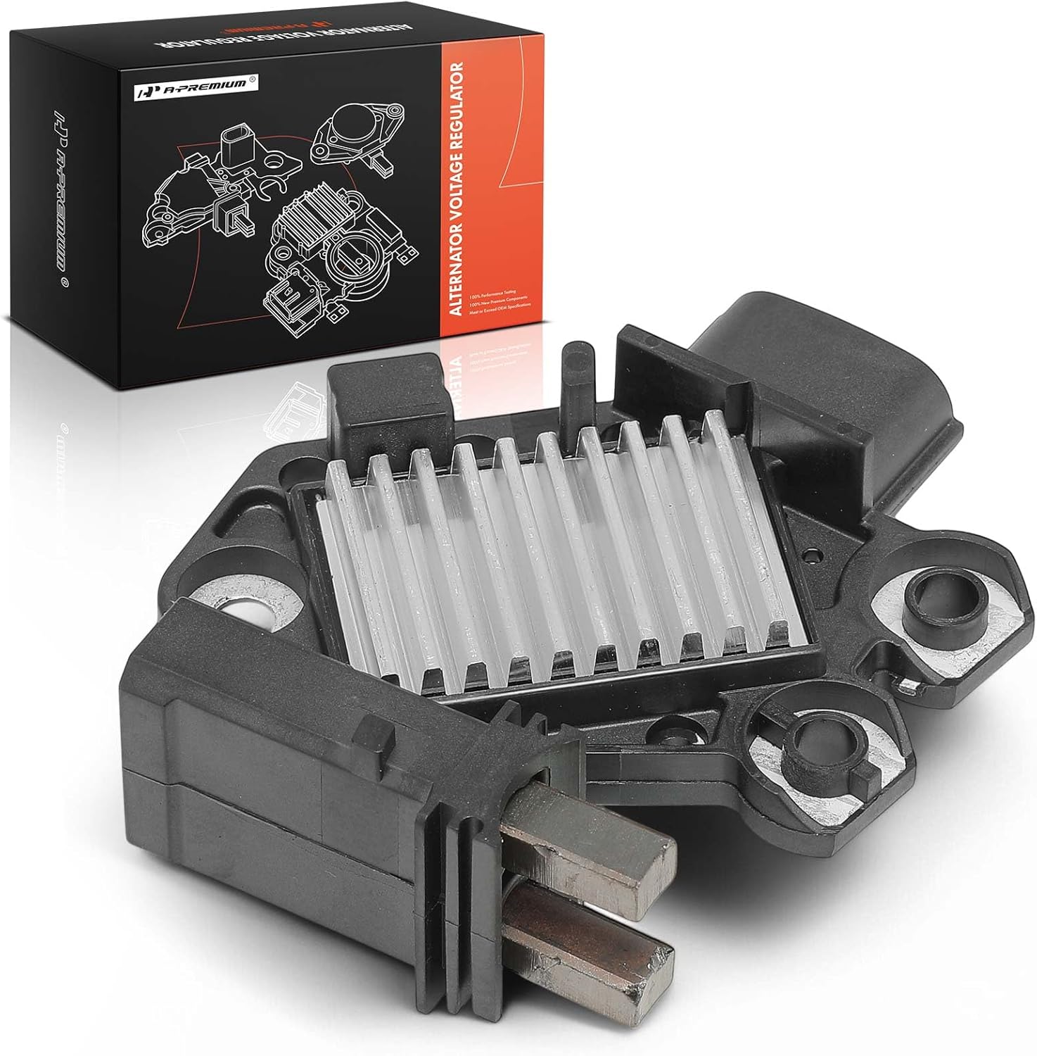 A-Premium 14.5V Alternator Voltage Regulator Compatible with Hyundai Elantra 2011-2017, Accent 2012-2014, Tucson 2014-2015, Veloster, Elantra Coupe GT & Kia Soul, Forte, Rio, Forte Koup, Forte5