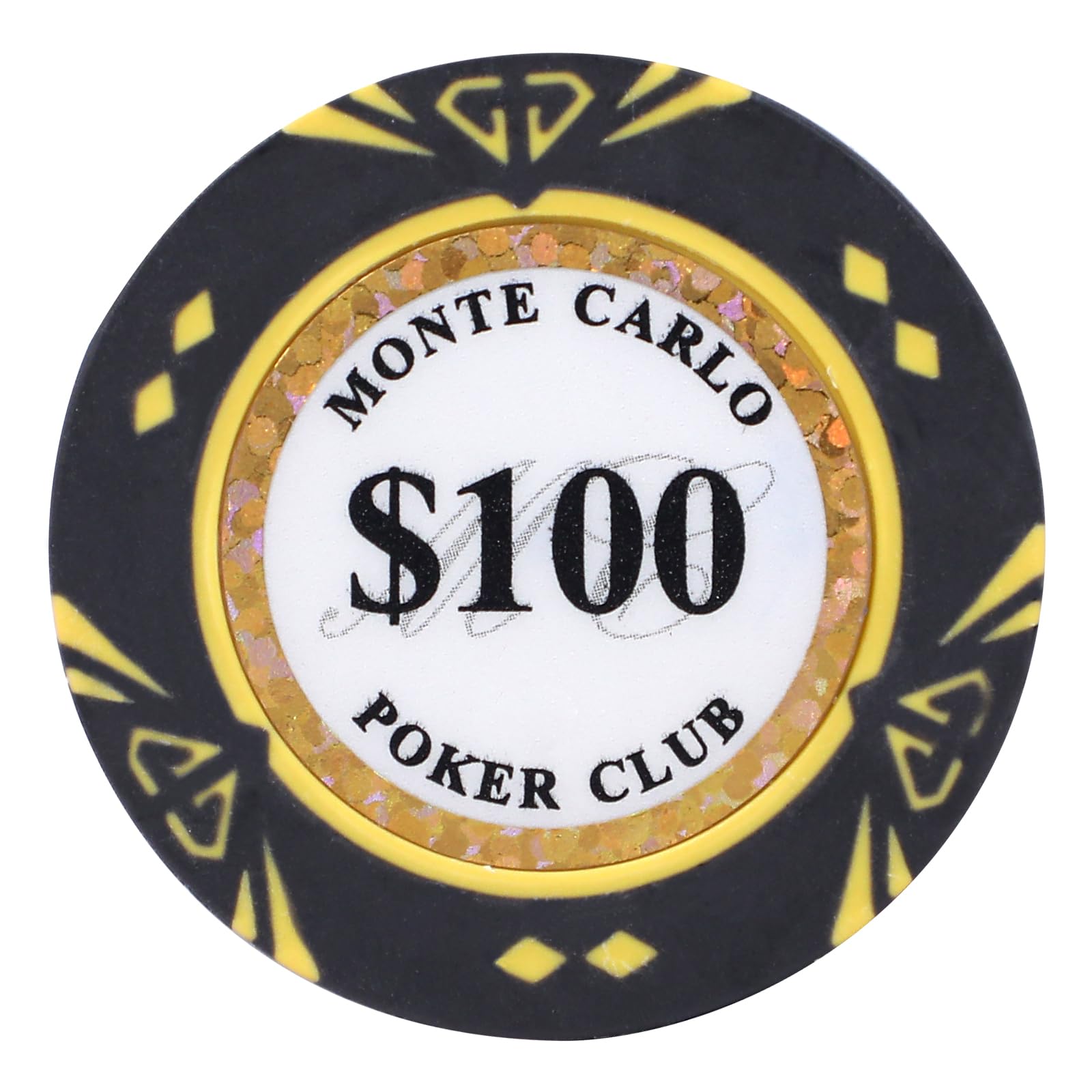 JIESITE 14 Gram Clay Poker Chips Texas Hold’em 50PCS Poker Chips Numbered Chips for Blackjack Poker Games (G 50PCS)