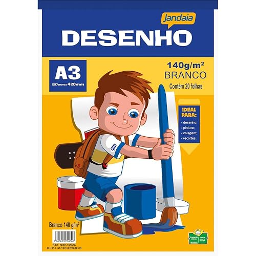 Bloco Técnico para Desenho A3 Branco 140g Jandaia