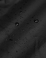 Vista 4 de QWORK Funda plegable impermeable para vagón, cubierta de lluvia para carrito de jardín al aire libre, tela resistente 600D, se adapta a vagones