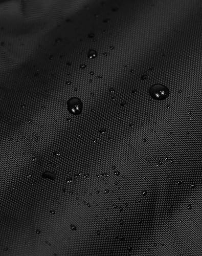 Miniatura 4 de QWORK Funda plegable impermeable para vagón, cubierta de lluvia para carrito de jardín al aire libre, tela resistente 600D, se adapta a vagones