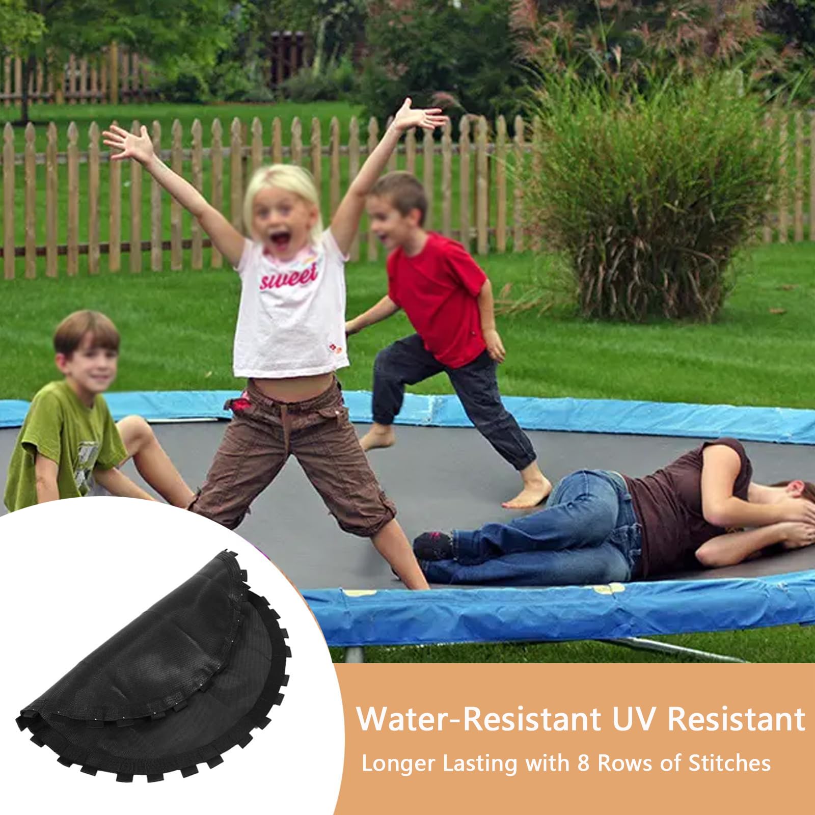 Ersatz-Trampolin-Sprungmatte, passend für runde Trampoline mit den