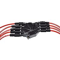 Vista 7 de A-Team Performance Juego de cables de bujía de silicona – Botas de silicona negras de 90 grados – Cables compatibles con Chevy y GMC Vortec