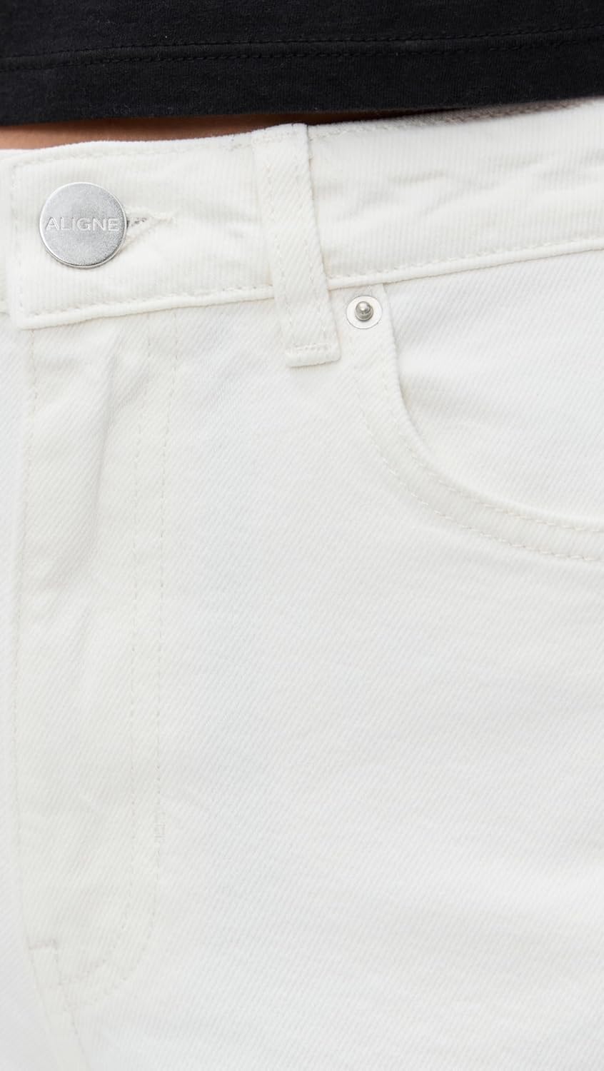 ALIGNE High Rise Straight Leg Jeans - Blue