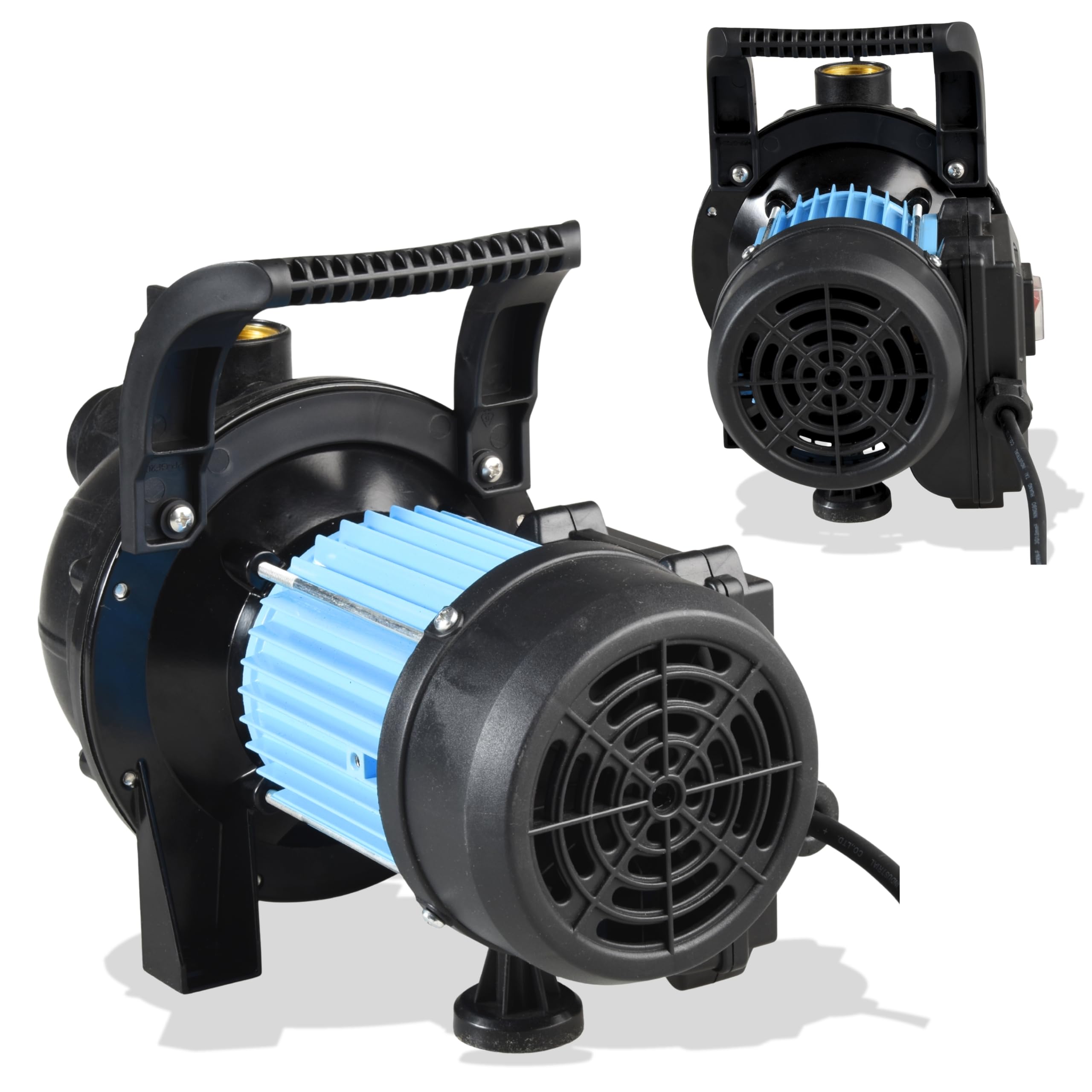 Gartenpumpe HANDY 3600 (1000 W, 3600 l/h, 48 m Förderhöhe) - selbstansaugende Wasserpumpe mit Tragegriff - Wassereinfüllschraube, Wasserablassschraube - Hauswasserwerk, Teichpumpe, Gartenbewässerung