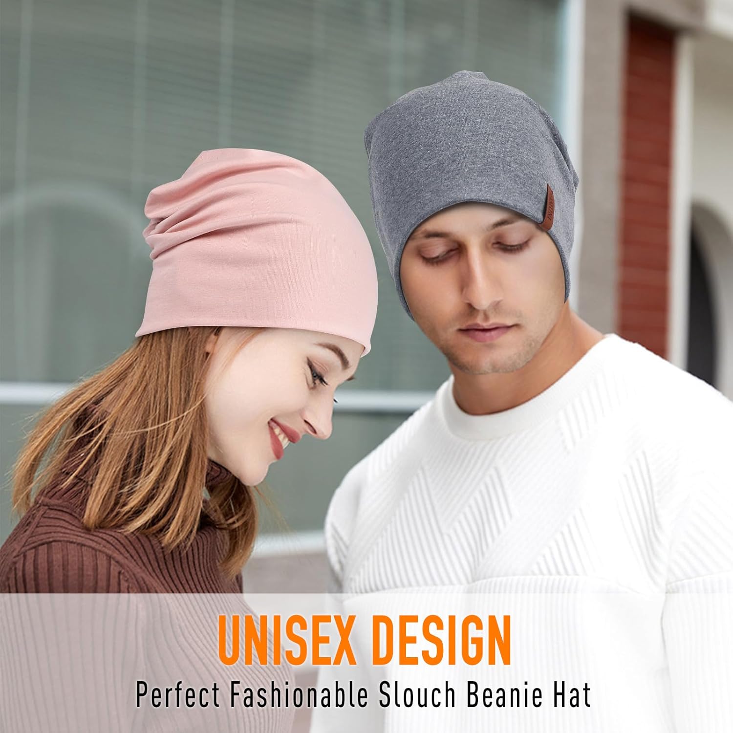 Slouchy Beanie for Women Cotton Beanies Hats Men Lightweight Soft Chemo Headwear Warm Skull Cap for All Seasons - Image 7