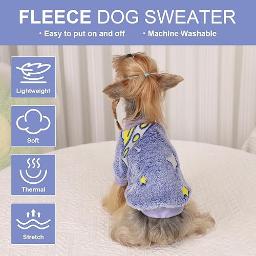 Miniatura 7 de Ropa para perros pequeños, hembras y niños, suéter cálido de invierno para cachorros, para clima frío, camisa para mascotas, ropa para Chihuahua,