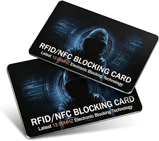 2 Piezas Tarjeta Anti-RFID (Ultra-Fina) | Protección Total contra Hackers