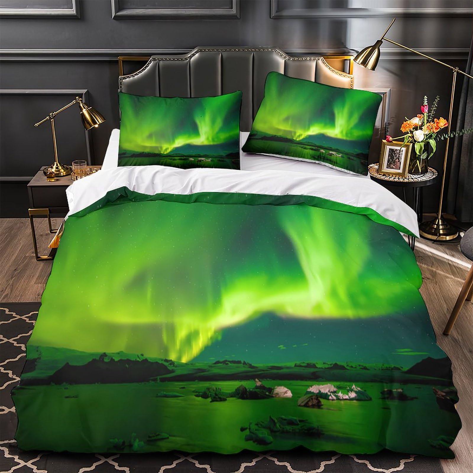Housse de couette hibou 3D Super King 260x220cm en microfibre ultra douce