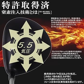 PowerBilt Air Force One N7 3W 5W 2本セット Amazon.co.jp: パワービルト POWER BILT AIR FORCE ONE (エア