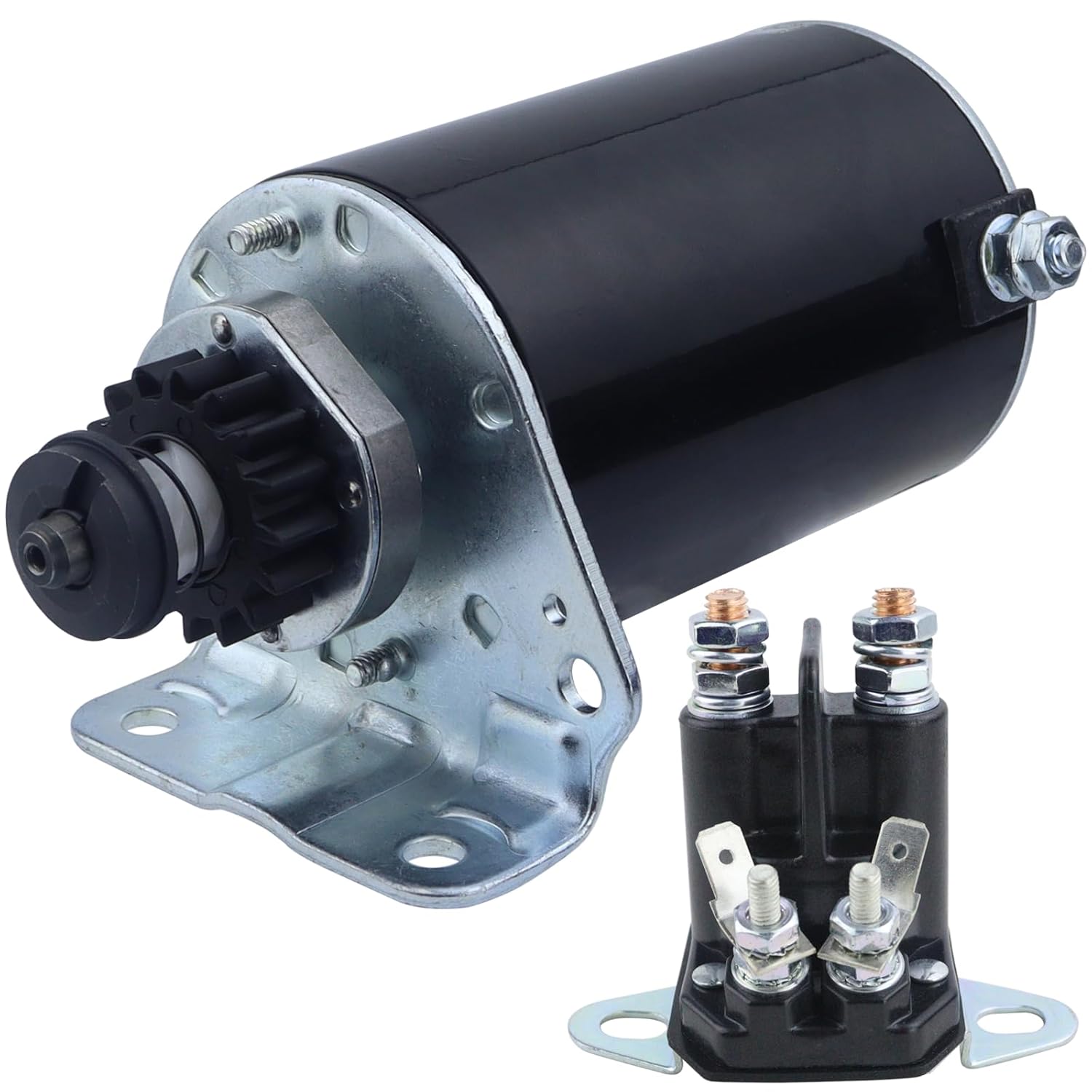 Starter & Relay Replacement for Briggs and Stratton 691262 393499 394943 497401 494990 795121 for Toro 11-42 11-44 12-44 190-DH 212-5 212-5SB 216-H 246-H DH 220 HMR-1200 TimeCutter ZX480