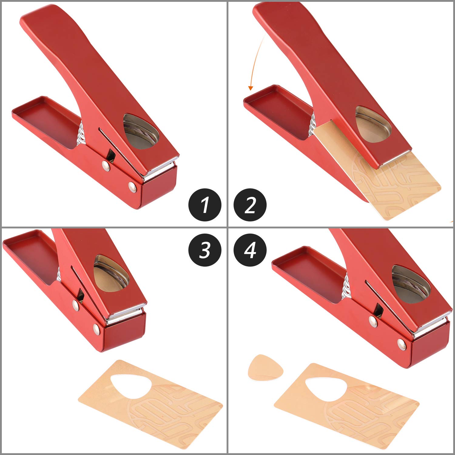 Coupe-médiator Portable Pour Guitare - Léger Et Précis - Hauteur Réglable - Accessoire Musicien