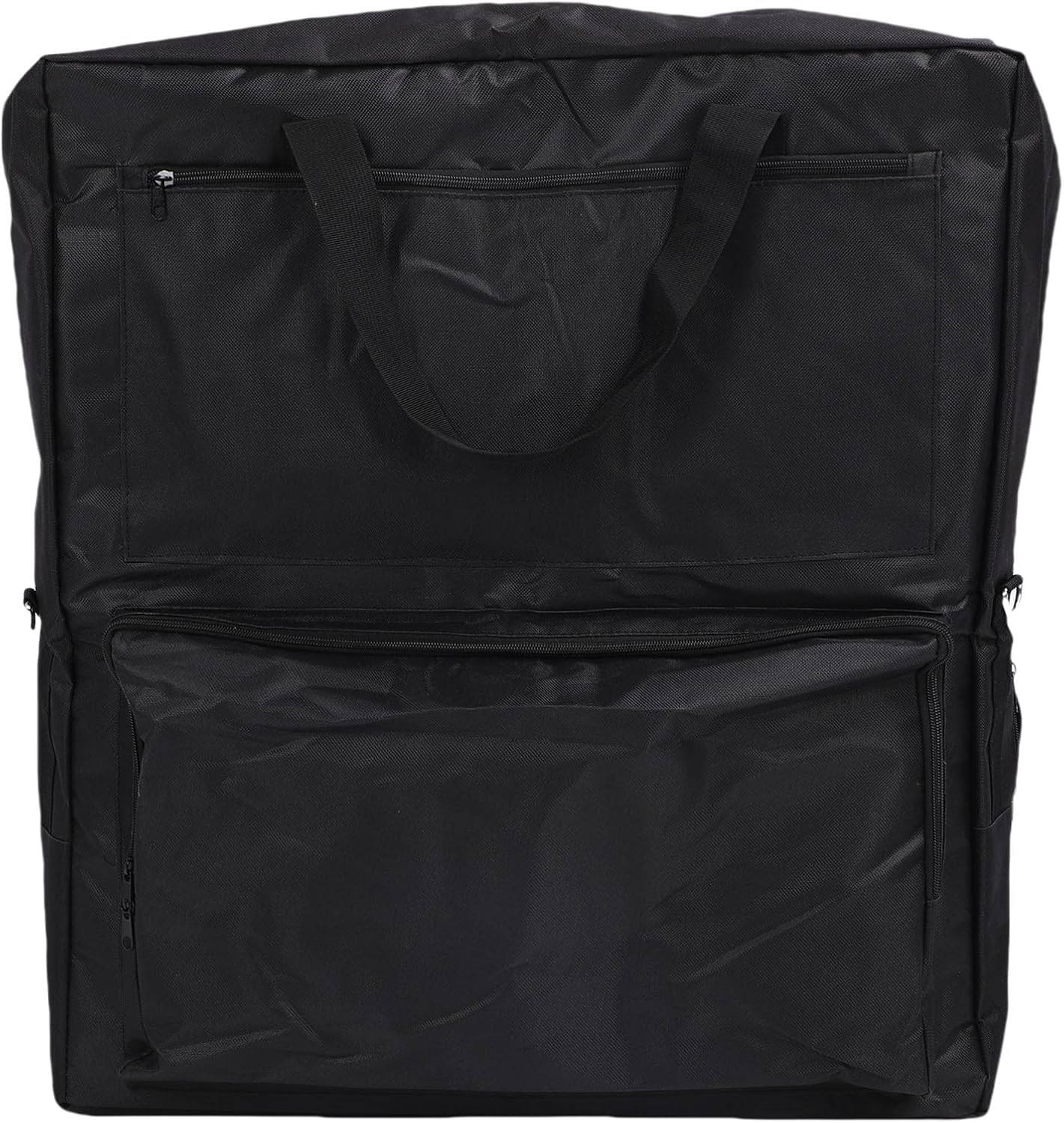 Double Layer Solar Panel Bag for 60W/100W Panels with Canvas, Shoulder Strap and Handles, Ideal for Camping, Motorhome Trips with Parties, Default