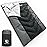 VENTURE 4TH Double 3-Season Backpacking Sleeping Bag, Camping Sleeping Bags for Adults, Kids & Couples - Lightweight, Comfortable, Water Resistant, Ideal for Hiking, Camping & Outdoor - Black/Silver