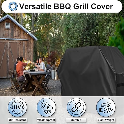 Miniatura 3 de OutdoorLines Cubierta impermeable para parrilla de barbacoa resistente – Cubiertas universales para parrilla de barbacoa resistentes a los rayos UV