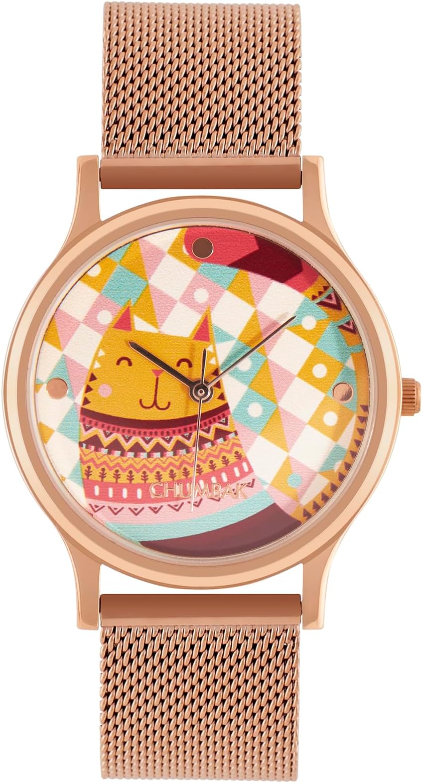 - Round Dial Analog Watch for Women|Chevron Collection| Stainless Steel Strap|Gifts for Women/Girls/Ladies |Stylish Fashion Watch for Casual/Work