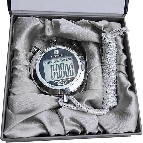 Miniatura 7 de Stopwatch Timer,0.01 Second Timing Handheld Digital Stopwatch with Alarm Calendar for Running Football Fitness