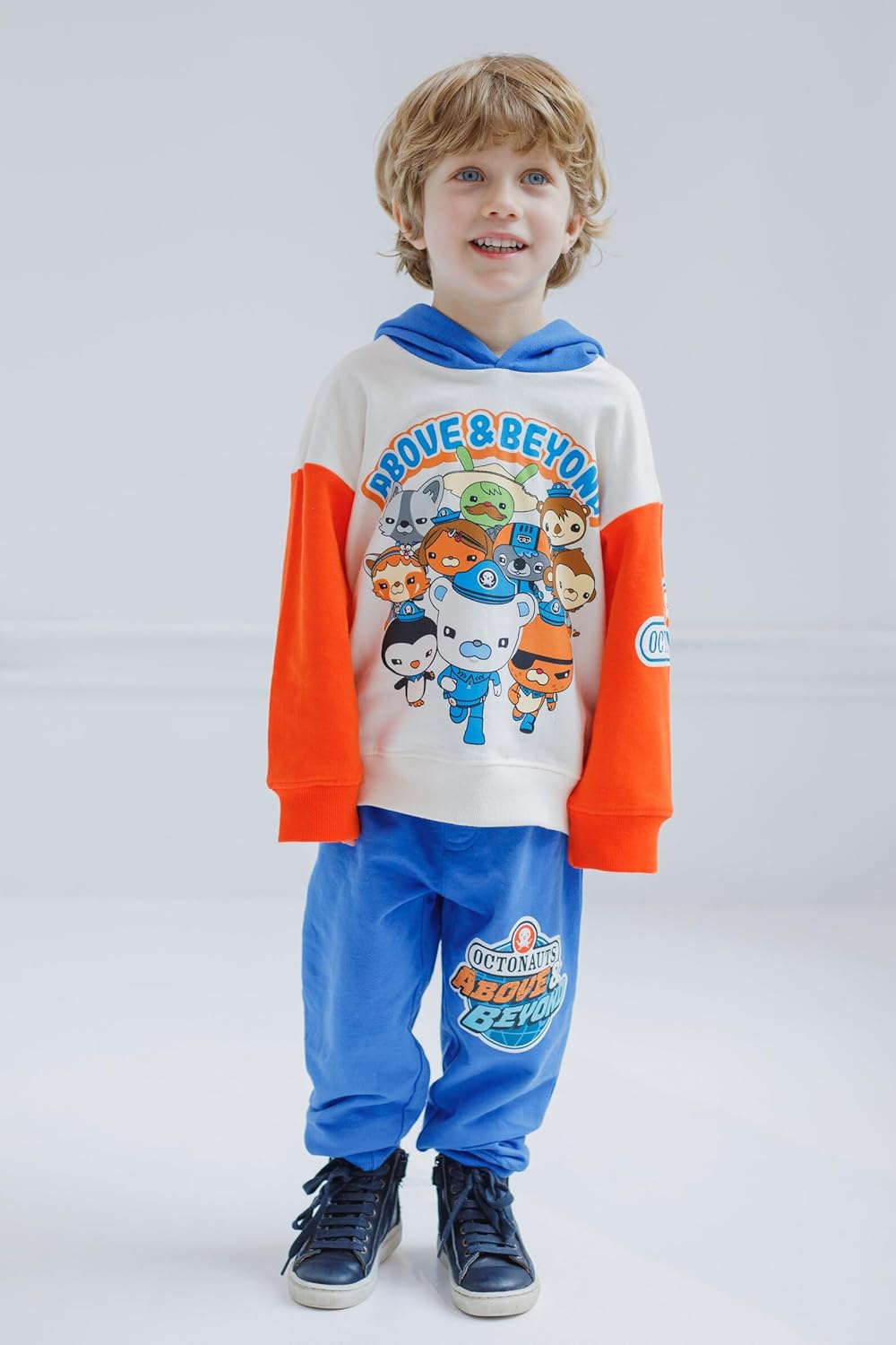 OCTONAUTS Captain Barnacles Dashi Dr. Shellington Fleece Pullover Hoodie and Jogger Pants Outfit Set Toddler to Little Kid - Image 2