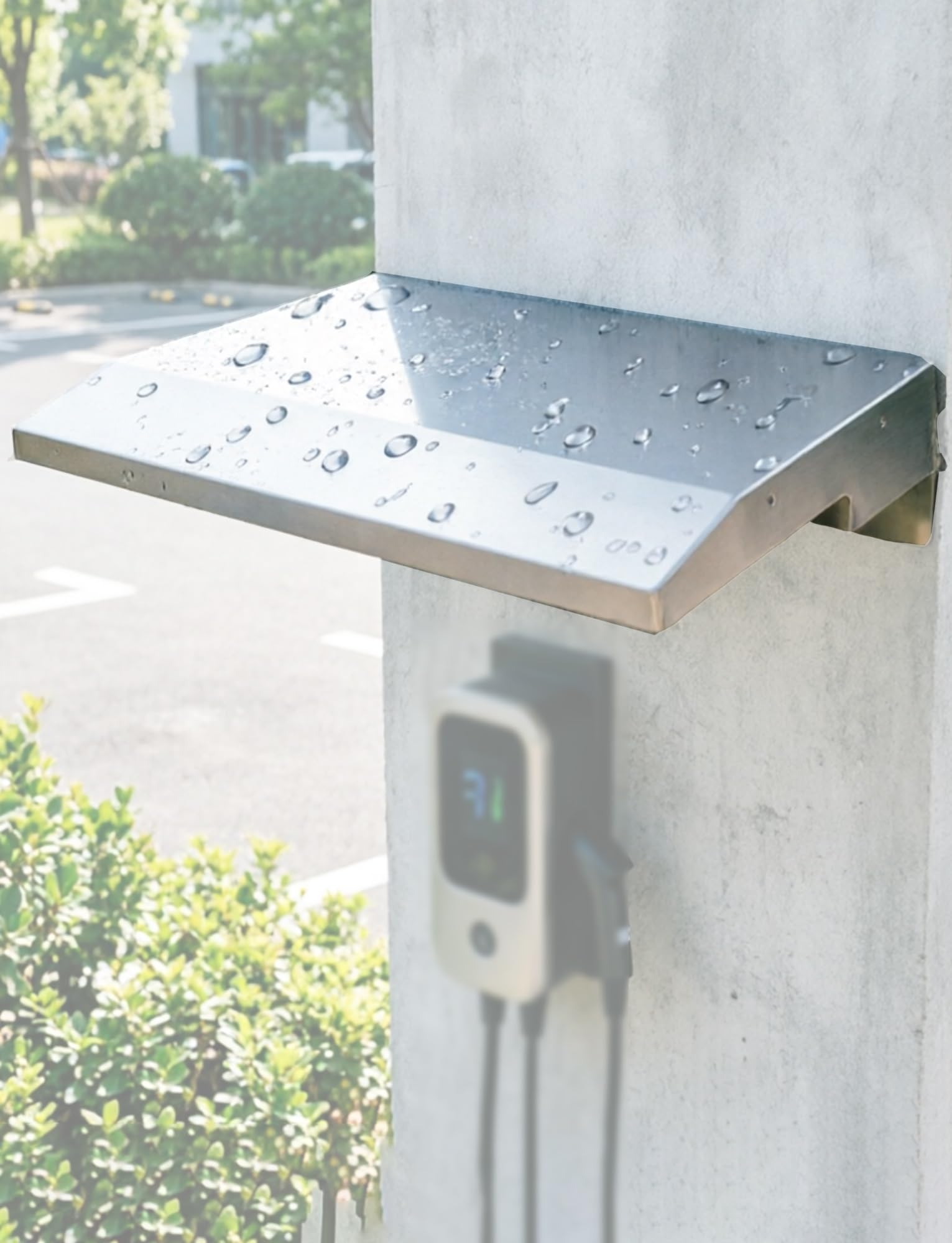 Copertura protettiva resistente alle intemperie EV Charr Universale di ricarica esterna Scudo del tetto AllWeather Protect per la ricarica di veicoli elettrici ts
