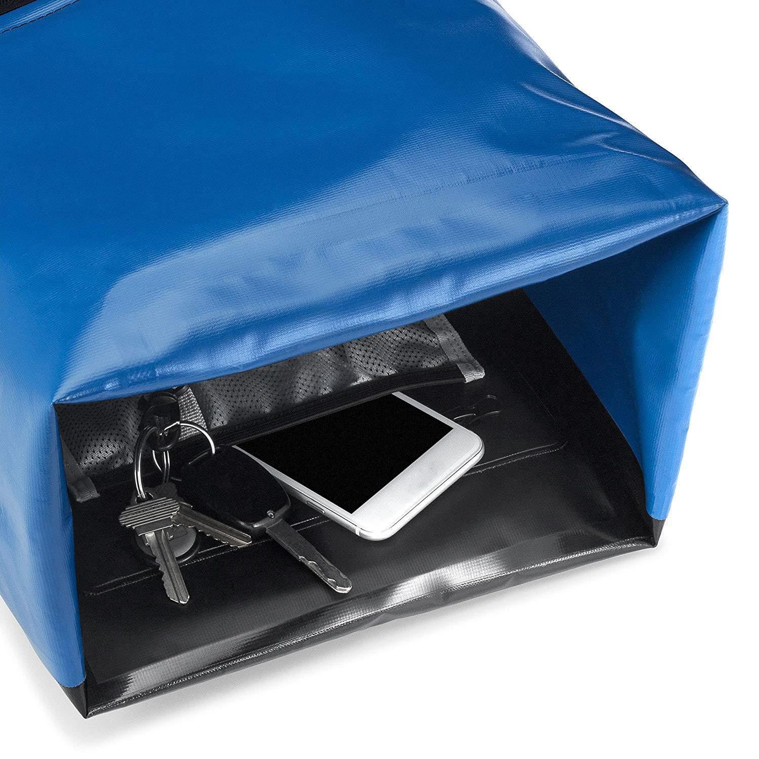 Bnineteenteam Roll Top Dry Bag, Roll Top Zaino con custodia per telefono per mantenere l'attrezzatura da kayak asciutta (blu)