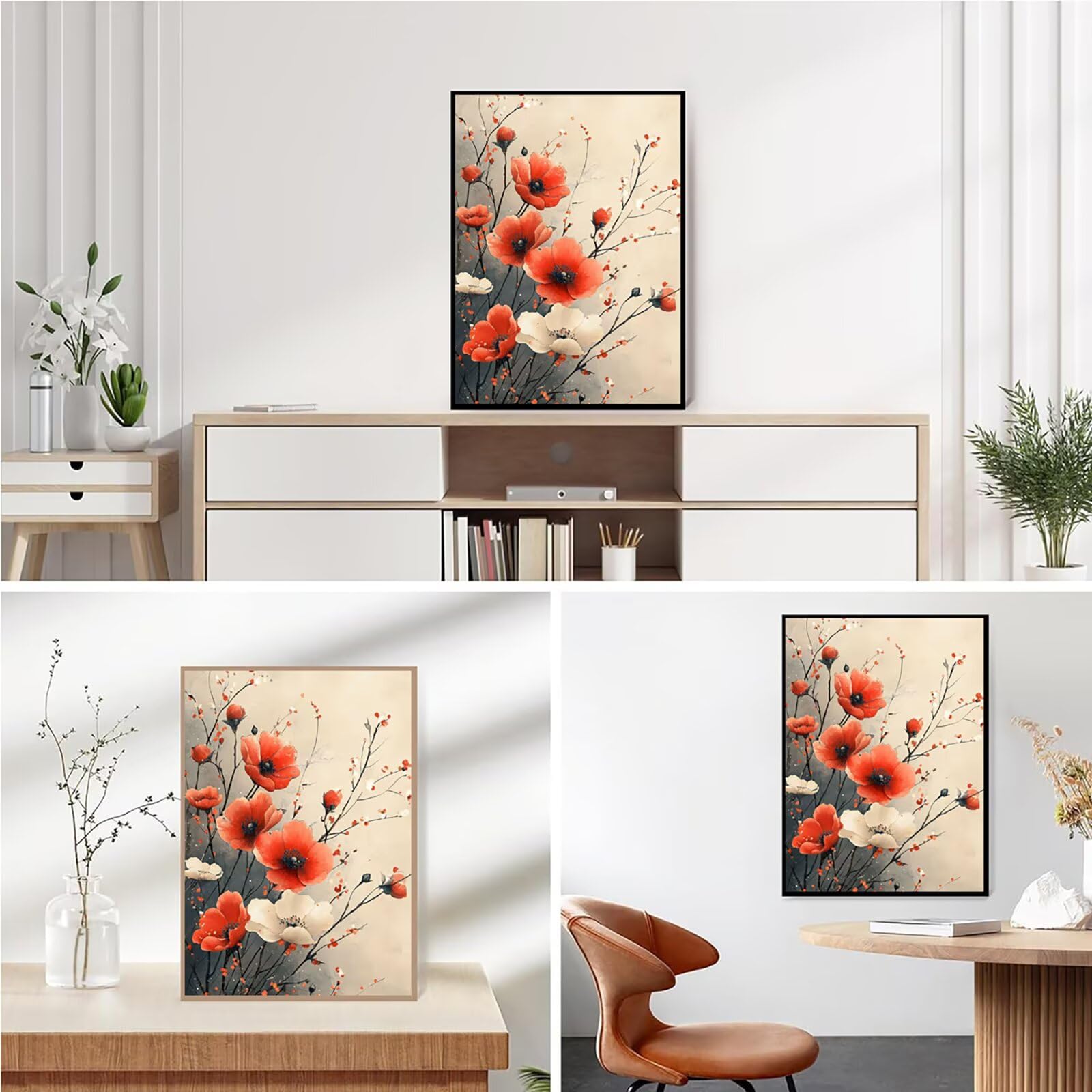 Diamond Painting Kit Completo, Diamond Painting Colore, 5D Quadrato Pittura Diamante Kit Manualidades Adultos DIY Diamantini Crystal Art Disegni Ricamo Punto Croce Artigianale, 90x120cm Fiori j0-828