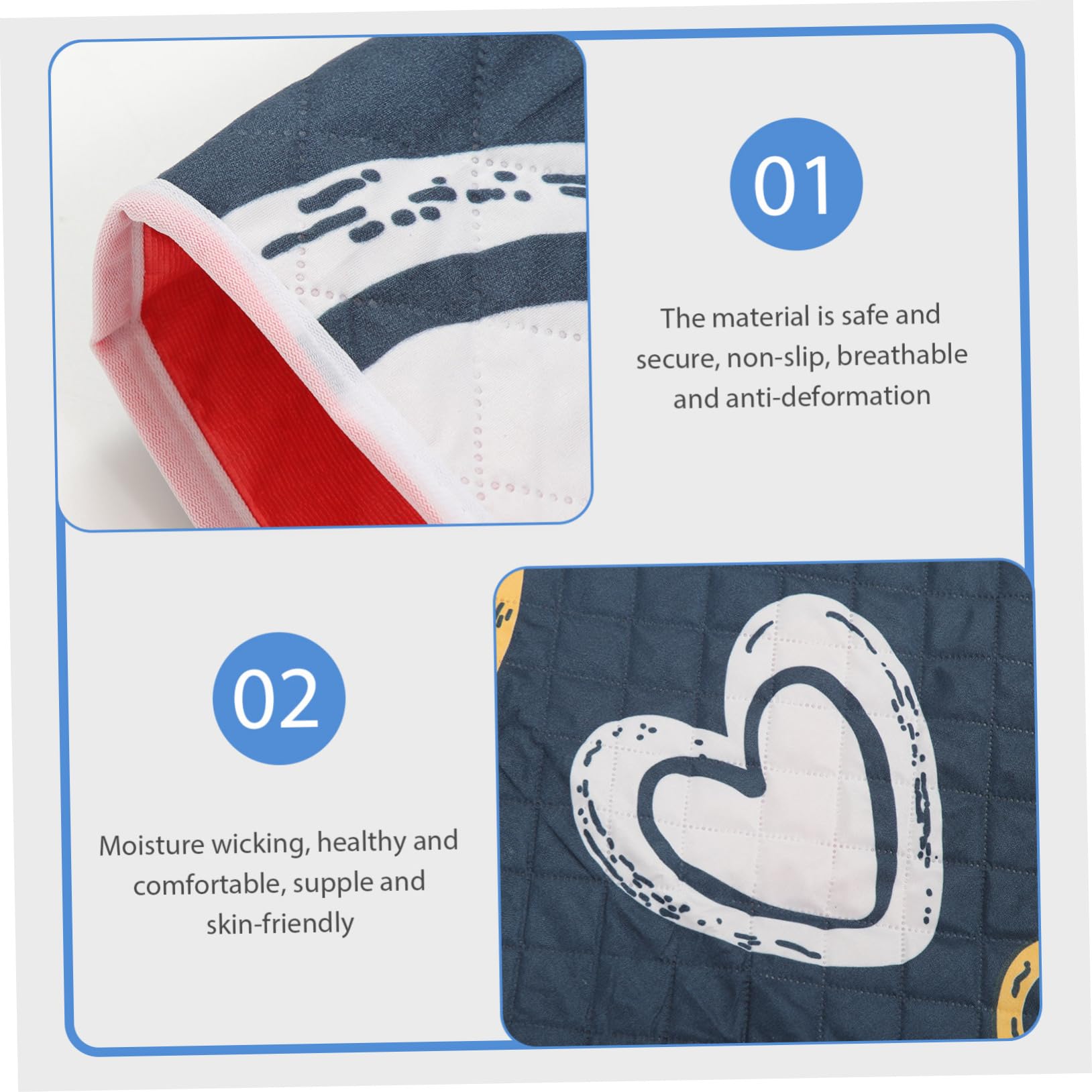 2 Uds Colchón Impermeable A Prueba De Orina para Bebés Lavable Paciente Menstruación Paciente Esterilla De Absorción Rápida Protector De Algodón para Mascotas para Niños