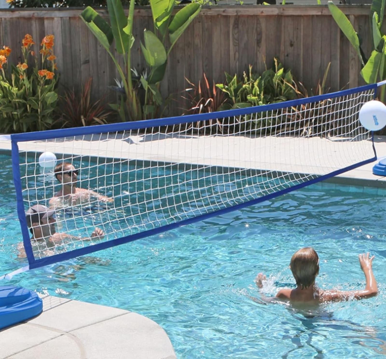 Generico Rete da pallavolo da Piscina, Ricambio Portatile da 4,5 x 0,9 m, Attrezzatura Sportiva Resistente per Nuoto, Accessorio da Gioco Robusto per attività acquatiche all'aperto e Feste