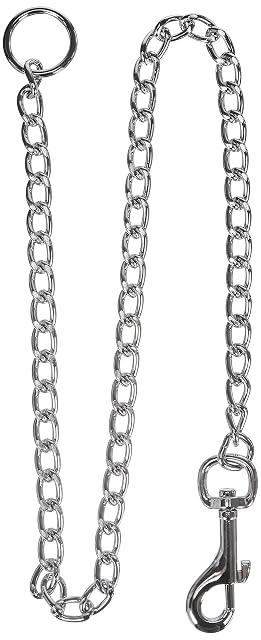 TRIXIE TX-21962 Correa para perro con cadena cromada, 80 cm/3 mm, multicolor, mediana/grande