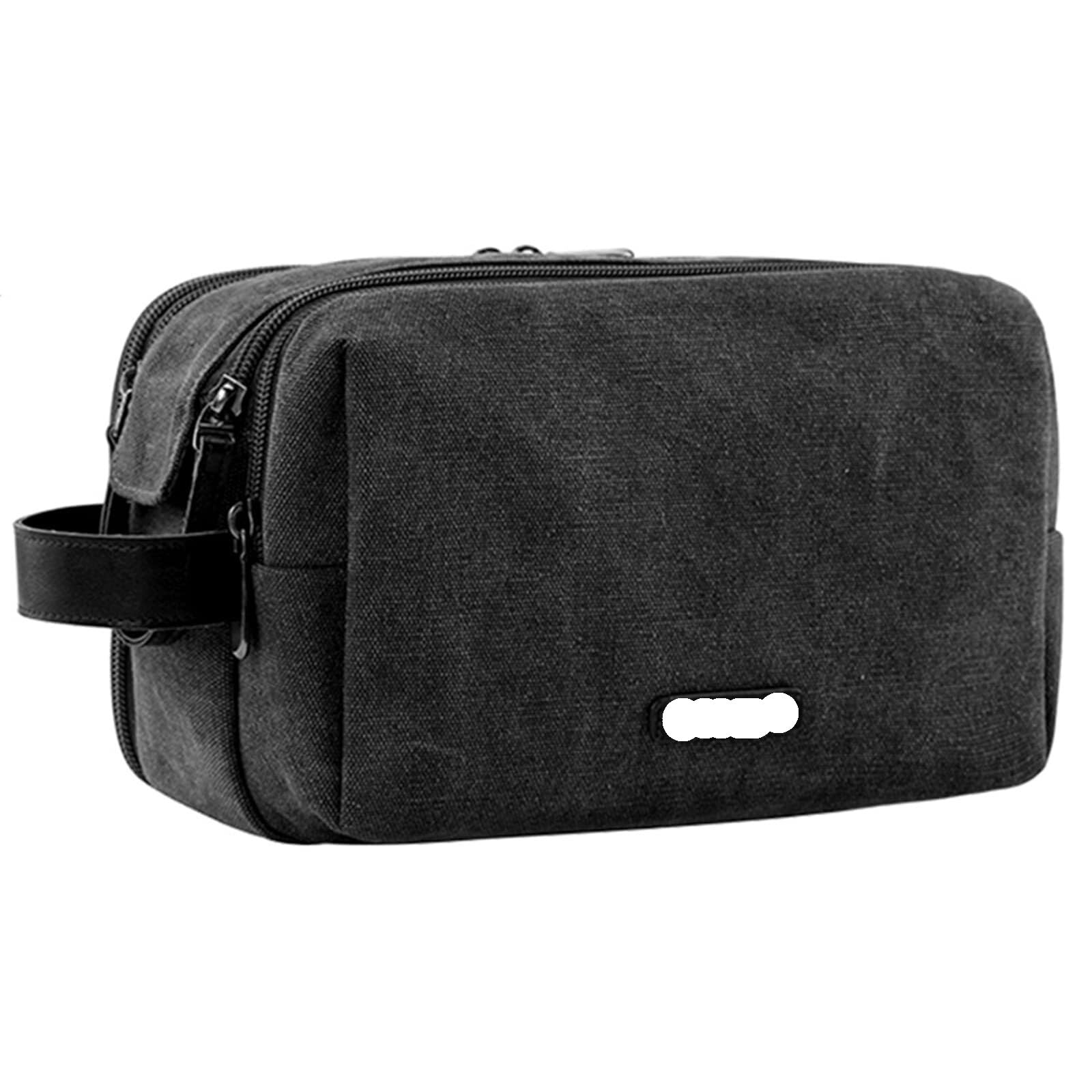 Porta Trucchi Pochette Trucchi Borsa da toilette for donna Borsa da viaggio for cosmetici Borsa da viaggio for articoli da toeletta Trousse Trucchi Donna(Black)
