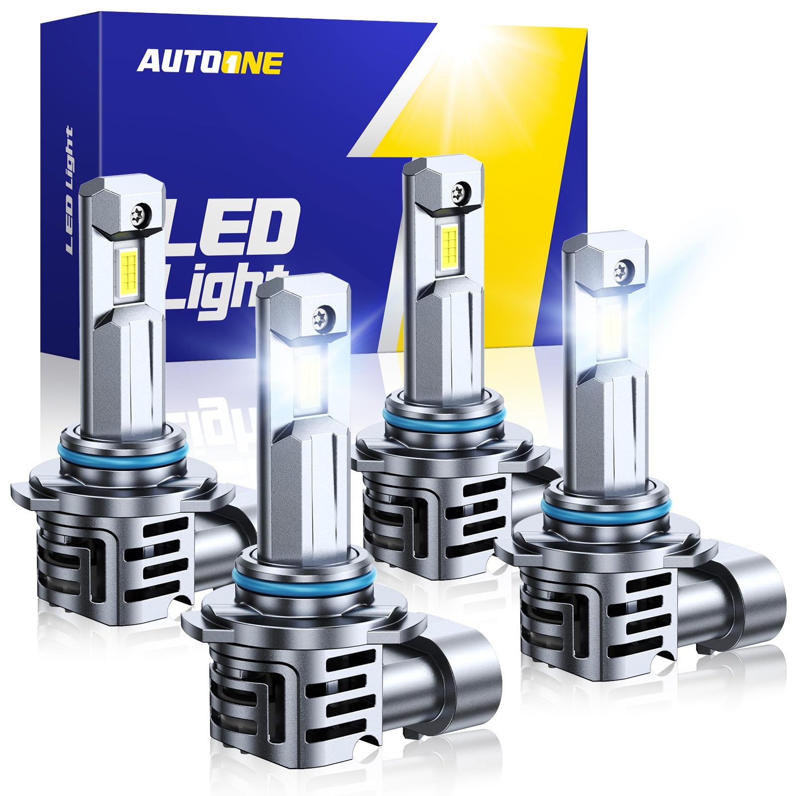 AUTOONE 9005 9006 LED Light Bulbs Combo