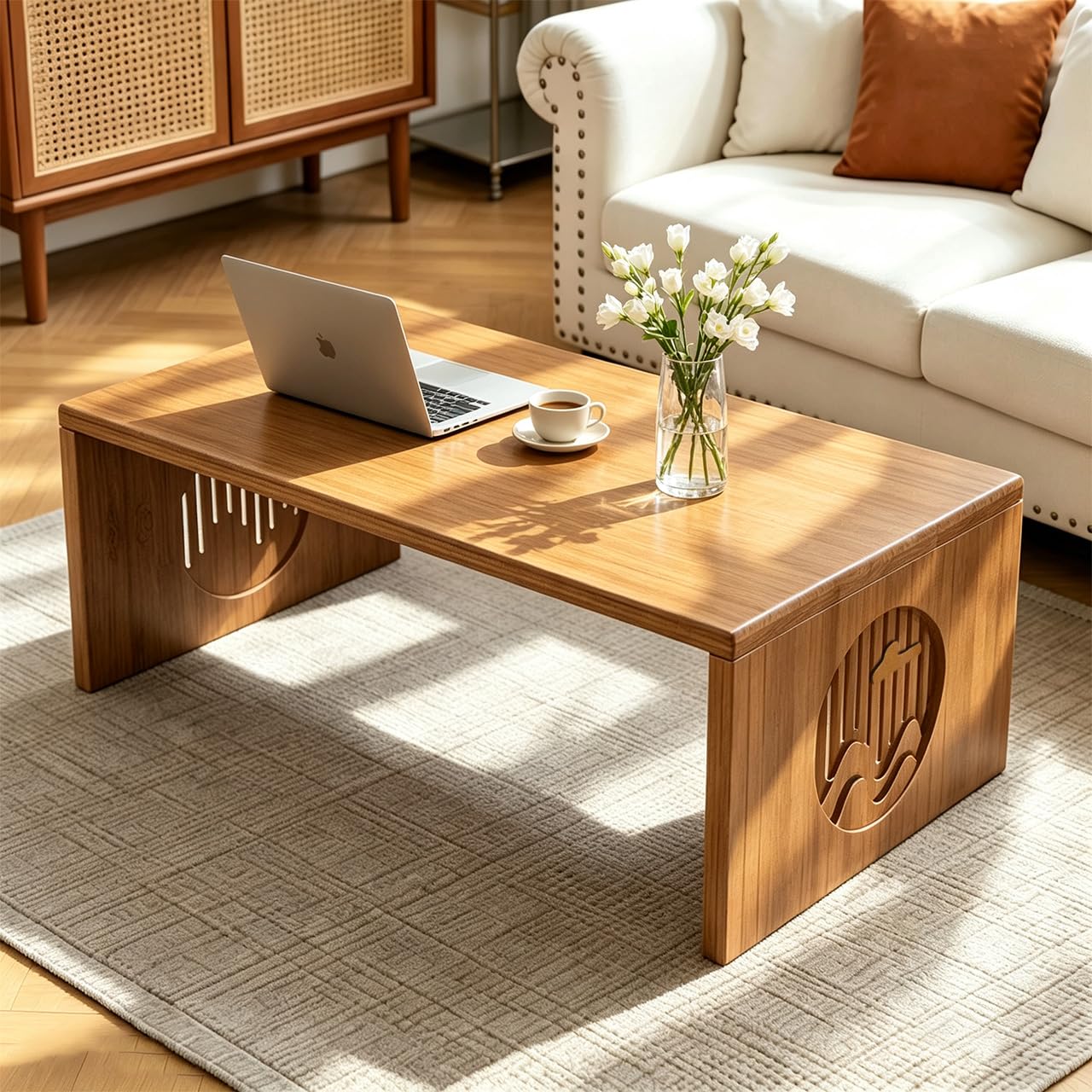 mamiko.fテーブル Amazon.com: Ekjkldo Foldable Japanese Floor Table, Low Coffee