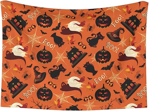 Miniatura 2 de Manta de felpa para mascotas, calabazas, luna, fantasma, Halloween, diseño de pata 3D, manta suave y esponjosa para perro, cachorro, gato, gatito,