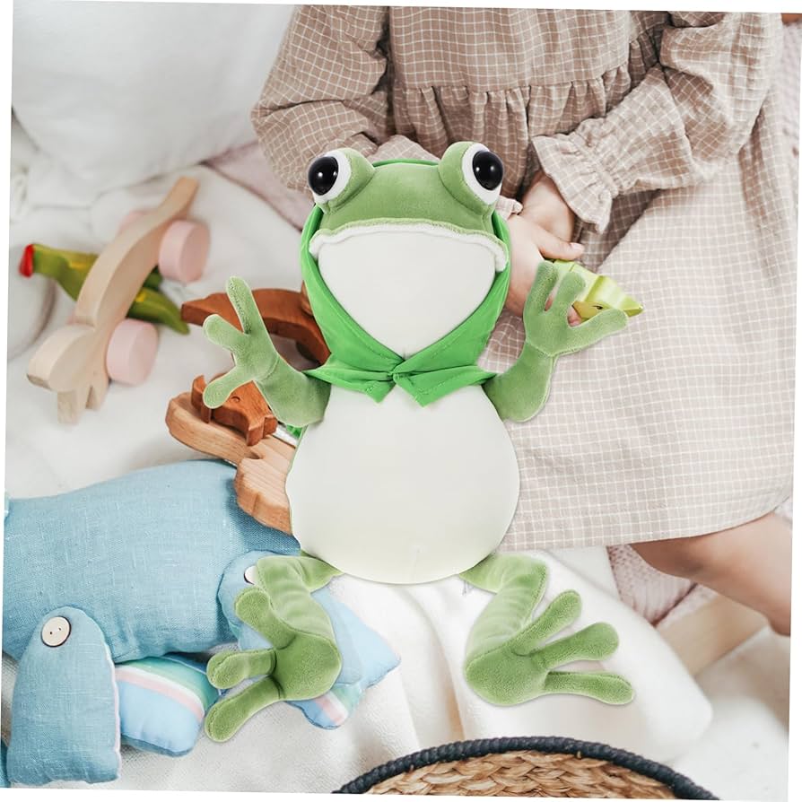 Amazon.co.jp: HONMEET 可愛い蛙ぬいぐるみ 抱き枕型 フロッグトイ