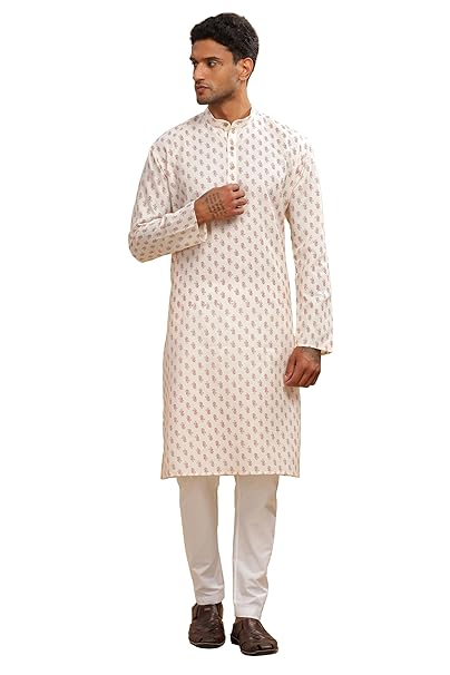 BE ACTIVE Cotton Kurta for Men | Traditional and Refined Design | Indian Kurta | Full Sleeve Kurta
