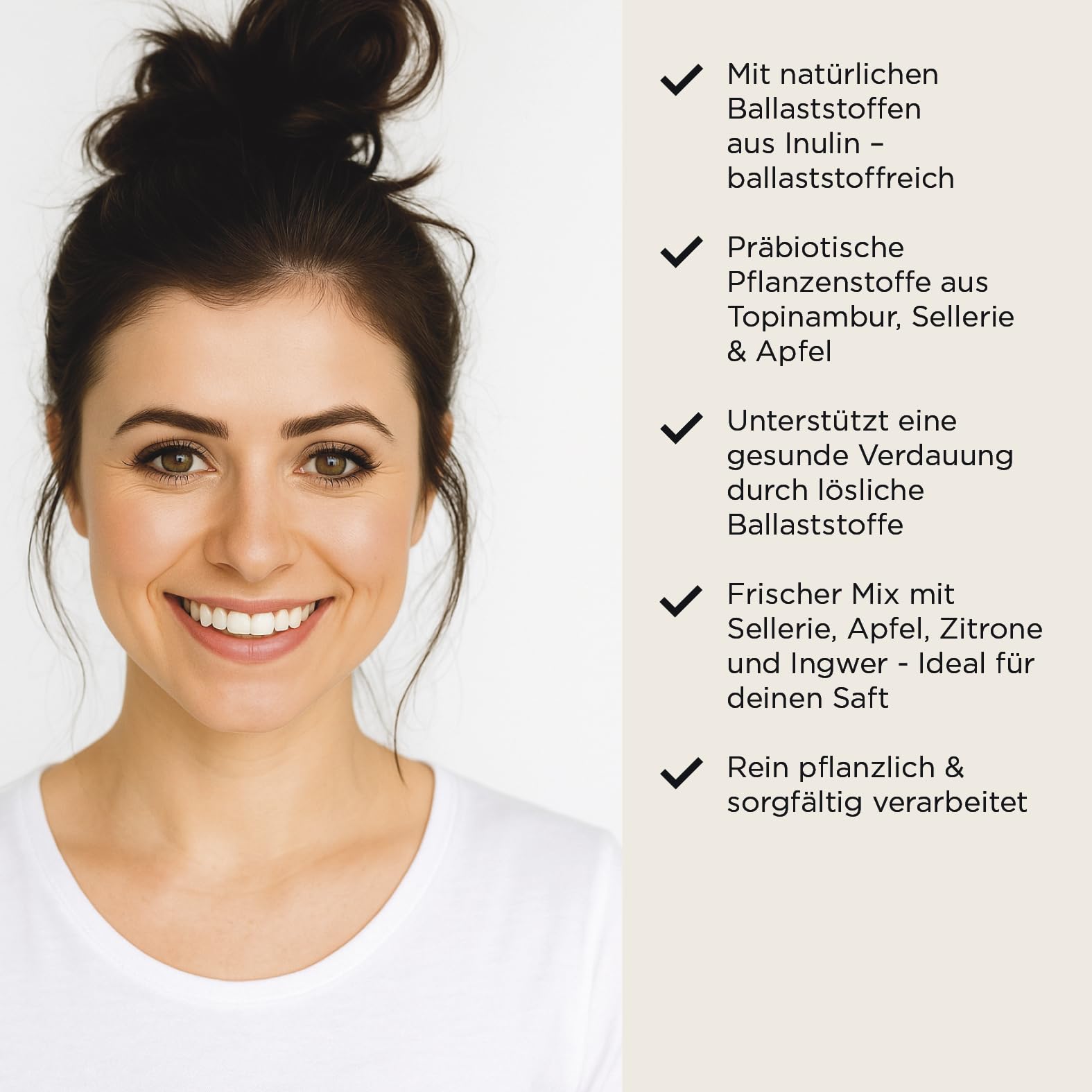 SOOPER FOOD Good Feeling | Veganer Bio Instant-Selleriesaft mit Ingwersaftpulver | Mit Ballaststoffen aus Sellerie, Topinambur & Ingwer | ohne Zusatzstoffe | 50 Portionen | 250g