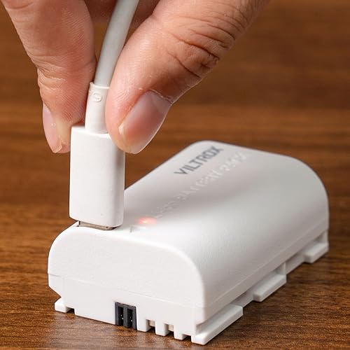 Miniatura 2 de VILTROX Paquete de 2 baterías para cámara TLP- E6 para Canon EOS 90D 60D 70D 80D 5D IIIIIIV 6D Mark II, 7D, Mark II, XC10, XC15 soporta puerto tipo